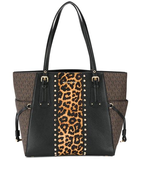 michael kors animal print small purse|Michael Kors black leopard purse.